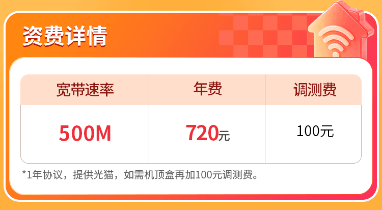 海南联通单宽【720元500M】 详情图 1