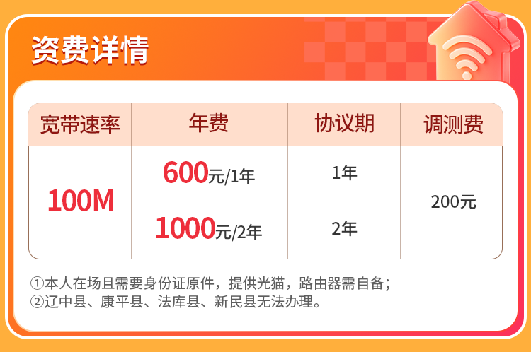贵阳联通单宽【600元100M】 详情图 1