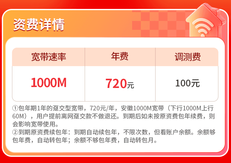 安徽联通单宽【720元1000M】 详情图 1
