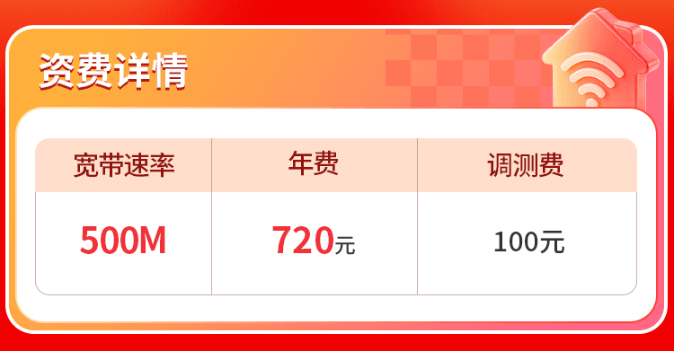 浙江联通单宽【720元500M】 详情图 1