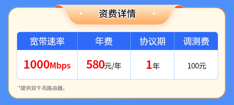 广西移动单宽【580元1000M】 详情图 1