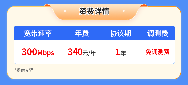 常州移动单宽【340元300M】 详情图 1